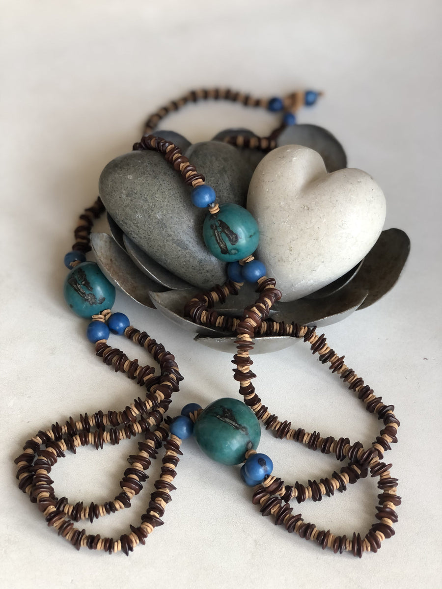 Blue Seed Morototó Necklace – Seeds4Love