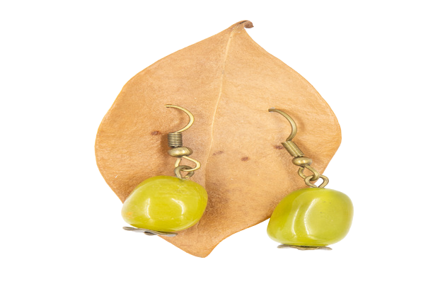 Green Earrings - Seeds4Love - Jade Stone Earrings
